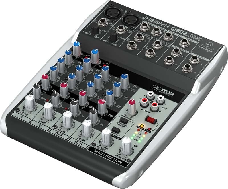 Behringer Xenyx Q802USB PA Mixer 8 Channel