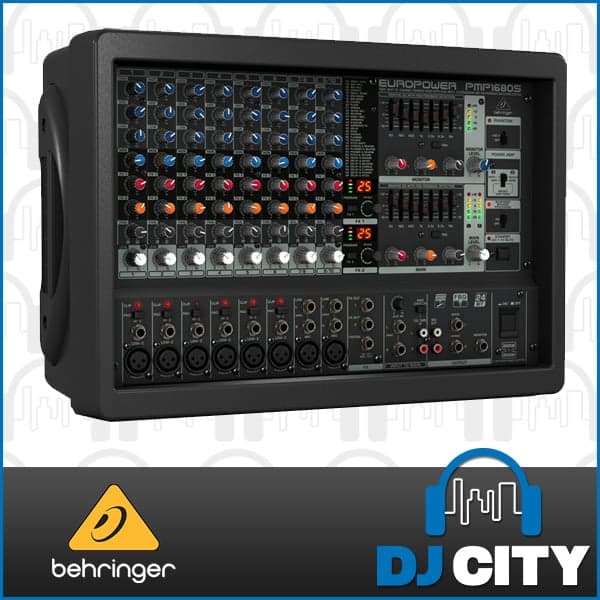 Behringer PMP1680S Powered PA Mixer 10 Channel 1600W