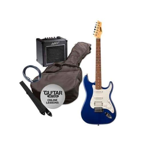Ashton SPAG232TDB Electric Guitar Pack Blue