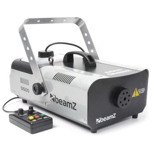 Beamz S1500 DMX smoke machine with timer remote