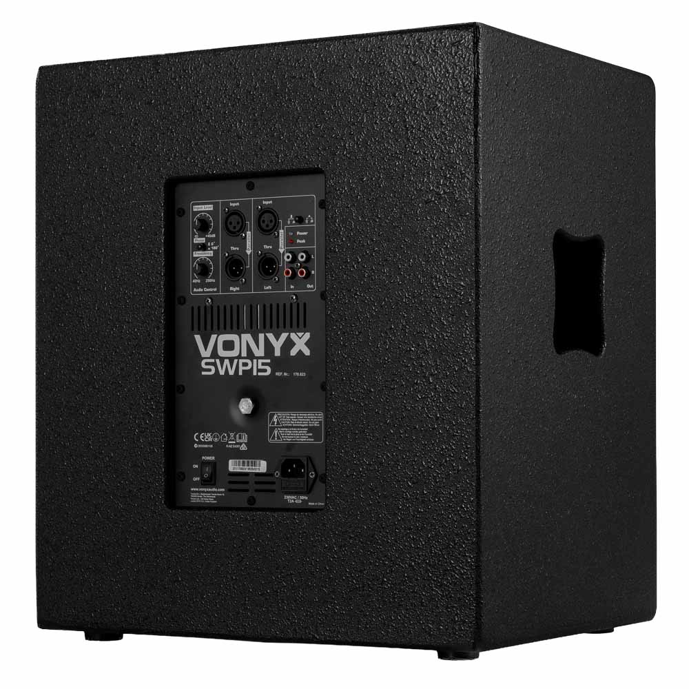 Vonyx SWP15 back back side with input & output ports