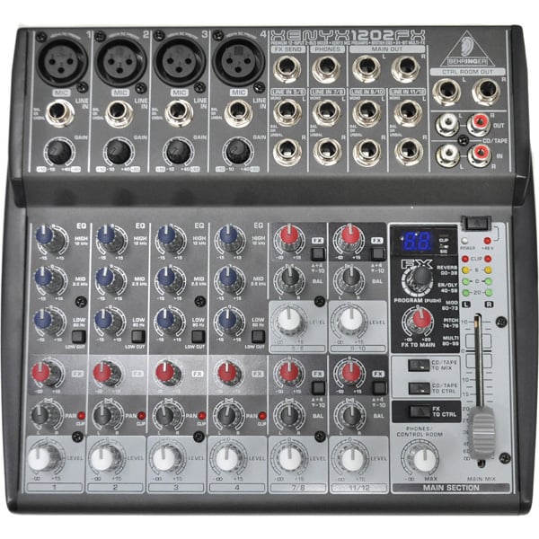 Behringer 1202FX PA Mixer with FX 12 Channel DJ City