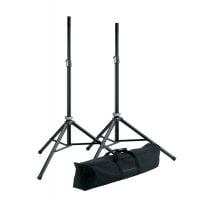 K&M KM21449 Speaker Stand Pair with Carry Bag