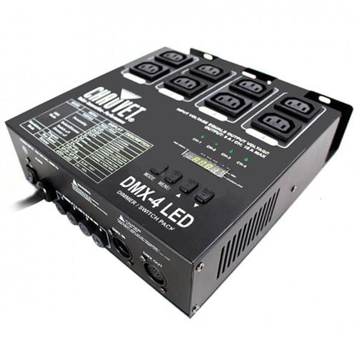 Chauvet DJ DMX4 4 Channel DMX Dimmer with IEC Power Input and Output