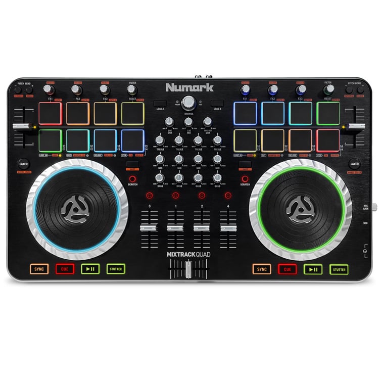 Numark Mixtrack Quad DJ Controller 4 Channel DJ City