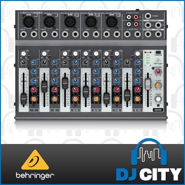 Behringer 1002B Battery Powered PA Mixer 10 Channel Input eBay