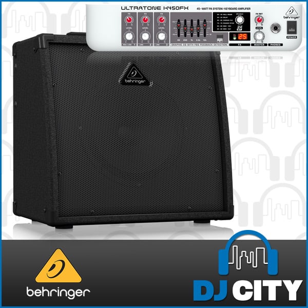 thumbnail image 2 of BEHRINGER K450FX Ultra-Flexible 45-Watt 3-Channel PA System / Keyboard 2 of 13