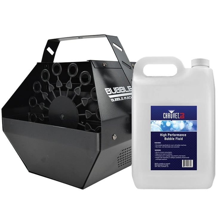 AVE PK-BUBBLE5 Bubble Machine Package with 5ltr Fluid - DJ City
