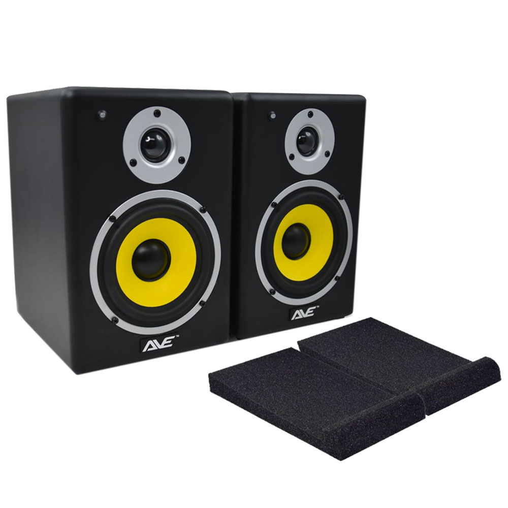 ave fusion 4 studio monitor pair 4 inch
