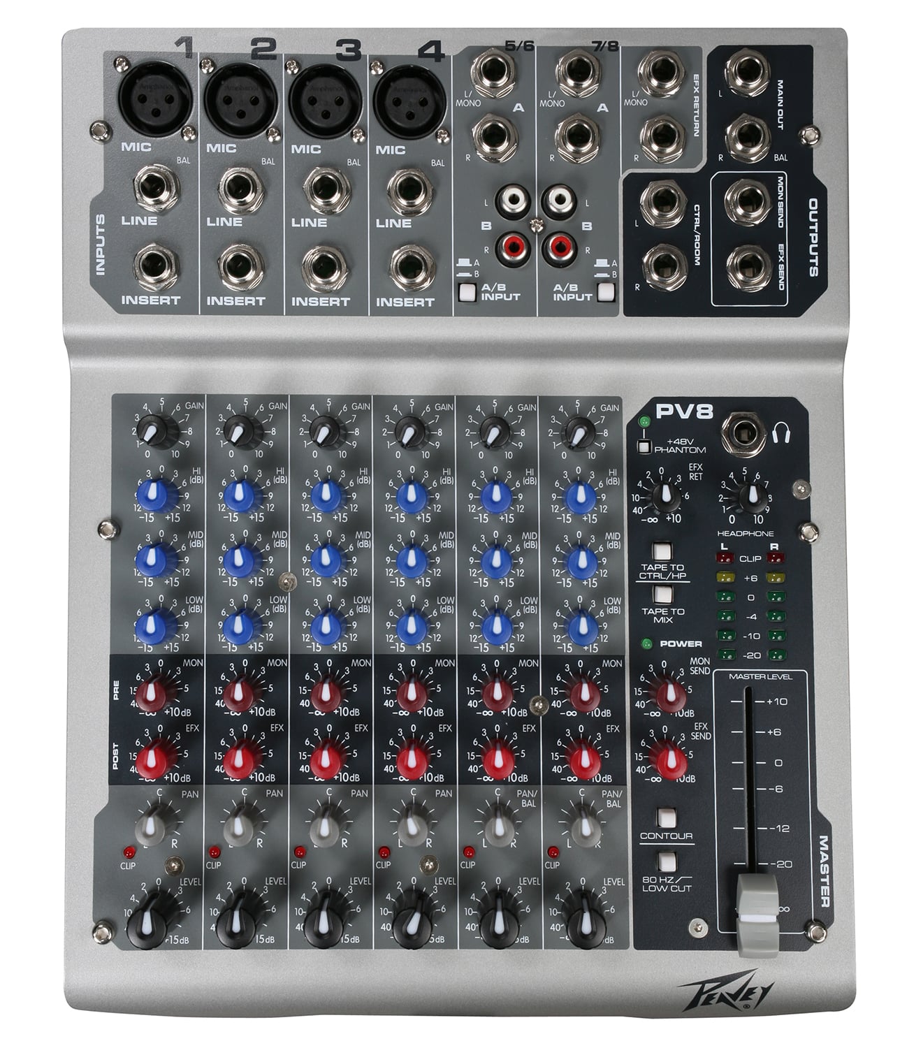 peavey pv8 pa mixer