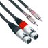 Connex XFRC-3T Pro XLR Female to RCA Male Twin 3m