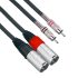 Connex XMRC-3T Pro XLR Male to RCA Male Twin 3m