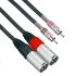 Connex XMRC-6T Pro XLR Male to RCA Male Twin 6m