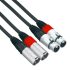 Connex XMXF-1T Pro XLR Cable Male to Female Twin 1.5m
