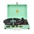 MBeat MB-TR89 Retro Suitcase Vintage Record Player - Tiffany Blue