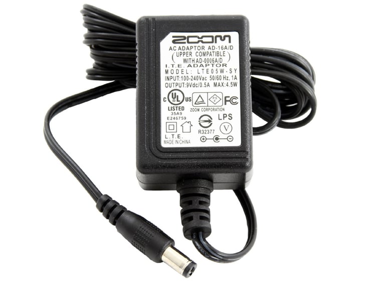 Zoom AD16 Power Supply 9V DC 500mA DJ City