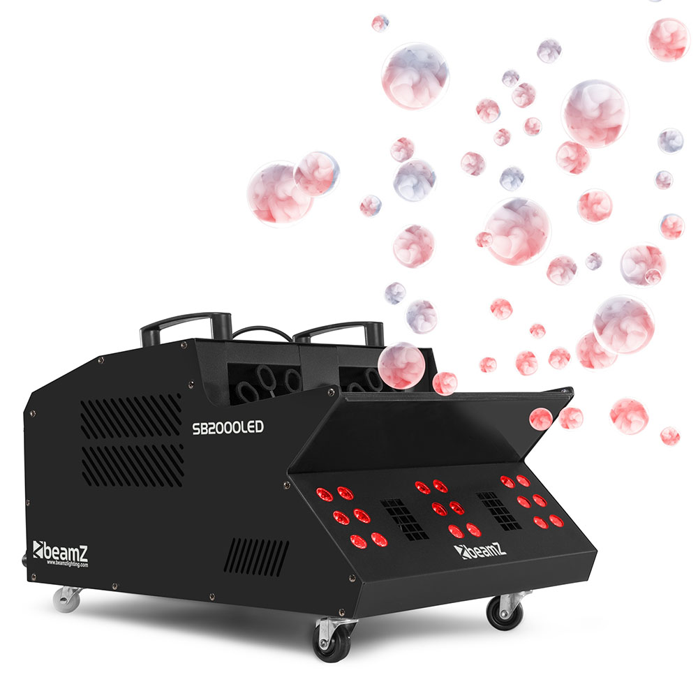 Beamz SB2000-LED Smoke & Bubble Machine with LED Wash - Image 2