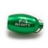 EARasers Canister Green Key Chain Carry Case