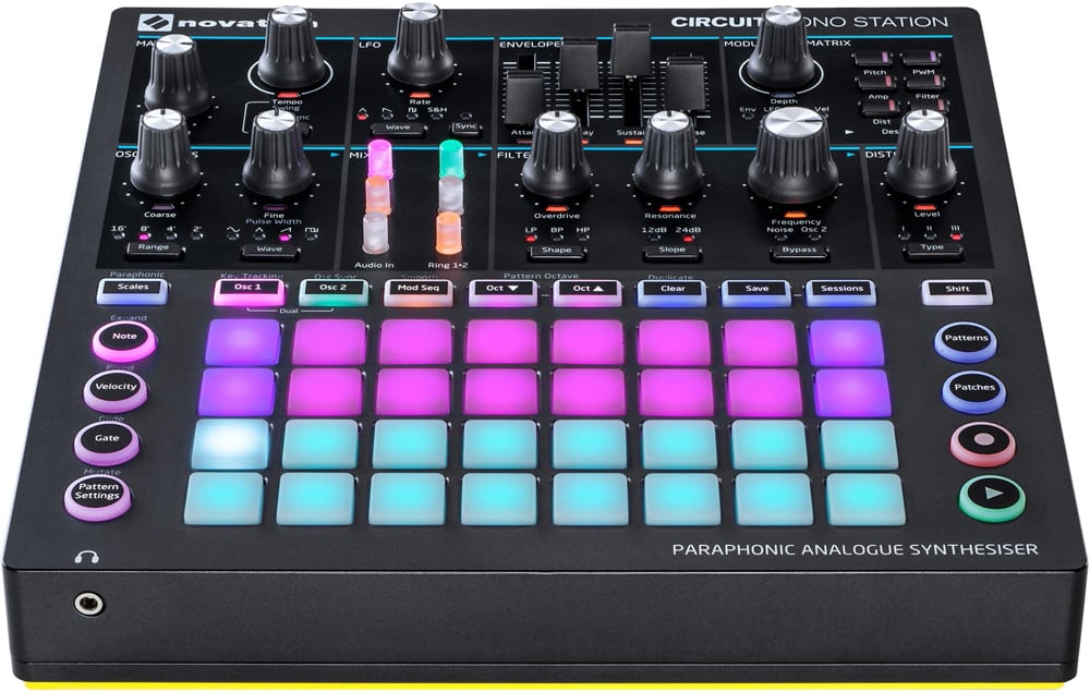 Novation Circuit Mono Station Paraphonic Synthesizer w/ RGB Pads