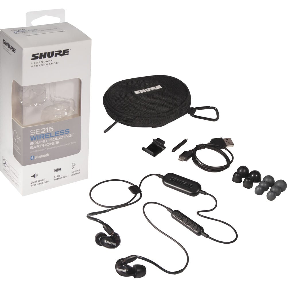 Shure SE215 Wireless InEar Monitor Earphones Rechargeable Bluetooth