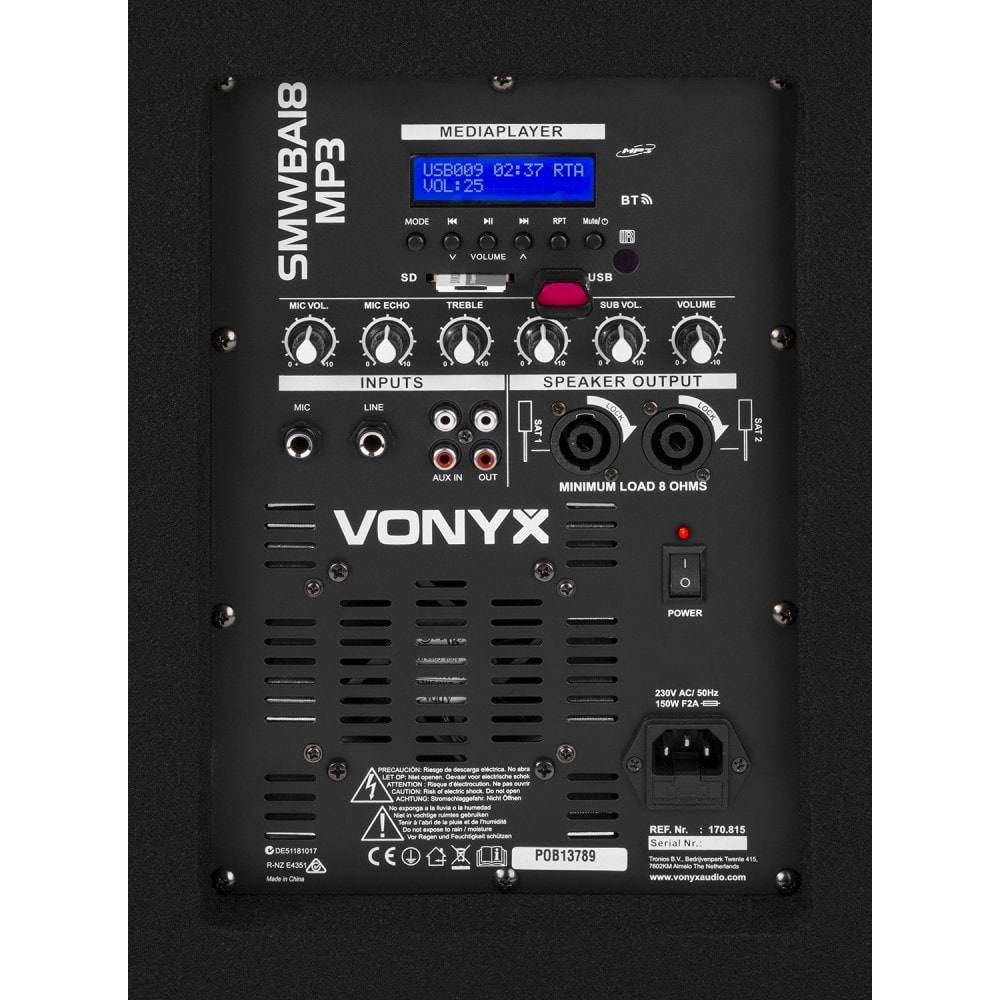 vonyx 18 subwoofer