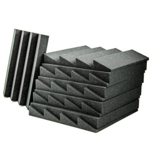 Acoustic Foam Wedge Charcoal - 30 Pack