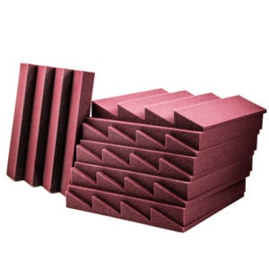 Acoustic Foam Wedge Burgundy - 50 Pack