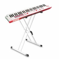 Korg Kross2 61 Key Music Workstation Grey Red Neon with FREE Stand