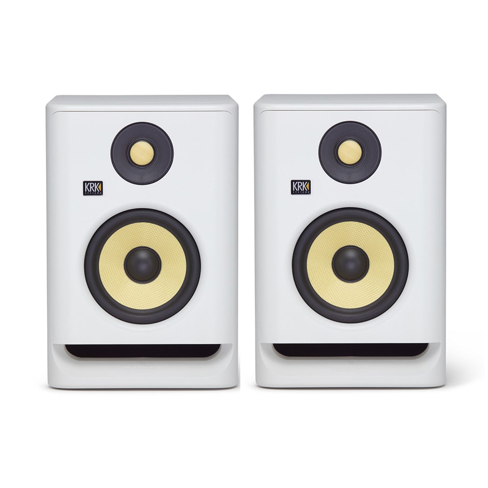 KRK Rokit 5 G4 DSP Studio Monitor Pair White Noise KRK Rokit 5 G4 DSP Studio Monitor Pair White Noise