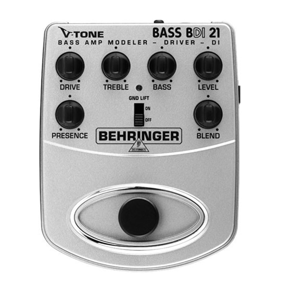 Behringer BDI21 VTone Bass Effects Pedal Driver DI