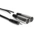 Hosa CYX-402M 3.5mm TRS - 2XLR Y-Cable - 2M