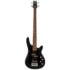 Ashton AB4BK Bass Guitar Black with Carry Bag, Strap, and Lead