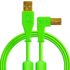 DJ Tech Tools Chroma Cables USB-A to B Right Angle Green