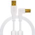 DJ Tech Tools Chroma Cables USB-A to B Right Angle White