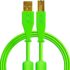 DJ Tech Tools Chroma Cables USB-A to USB-B Straight Green