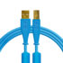 DJ Tech Tools Chroma Cables USB-A to USB-B Straight Blue