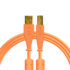 DJ Tech Tools Chroma Cables USB-A to USB-B Straight Orange