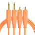 DJ Tech Tools Chroma Cables Audio 1/4 Inch Jack - RCA Orange