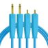 DJ Tech Tools Chroma Cables Audio 1/4 Inch Jack - RCA Blue