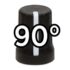 DJ Tech Tools Chroma Caps 90 Degree Super Knob - Black