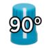 DJ Tech Tools Chroma Caps 90 Degree Super Knob - Blue