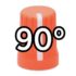DJ Tech Tools Chroma Caps 90 Degree Super Knob - Orange