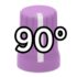 DJ Tech Tools Chroma Caps 90 Degree Super Knob - Purple