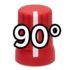 DJ Tech Tools Chroma Caps 90 Degree Super Knob - Red