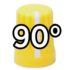 DJ Tech Tools Chroma Caps 90 Degree Super Knob - Yellow