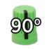 DJ Tech Tools Chroma Caps 90 Degree Super Knob - Green