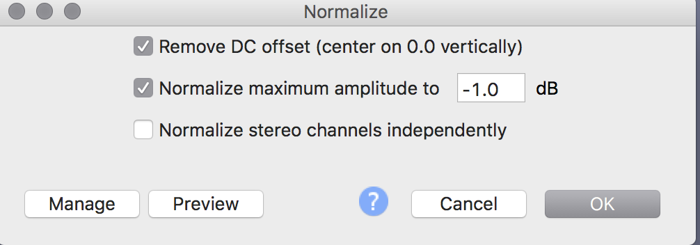 audacity equalization for podcast