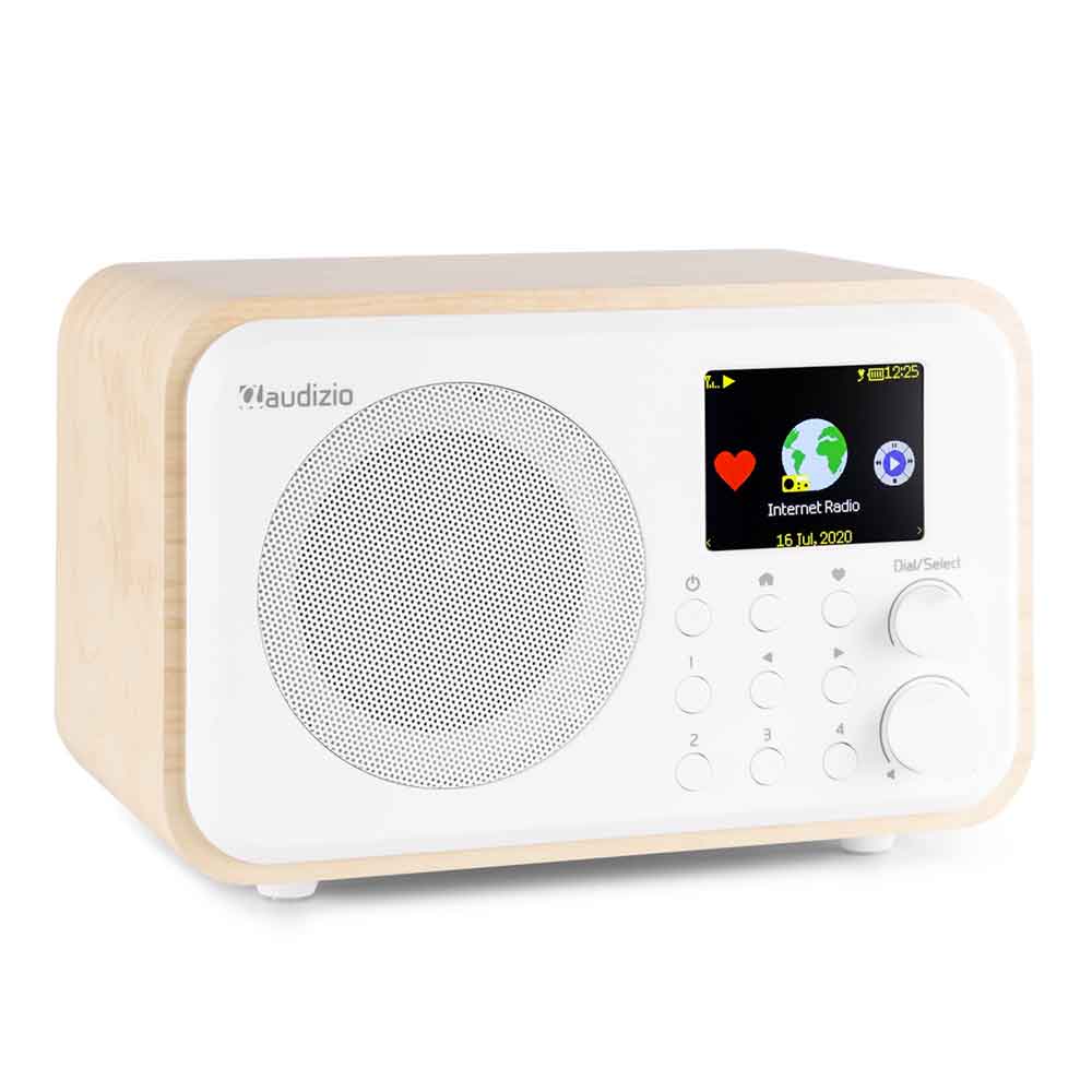 Audizio Venice White Internet WiFi Clock Radio BT