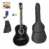 MAX SoloArt Black Classic Guitar Pack with Soft Case &amp; Digital Tuner