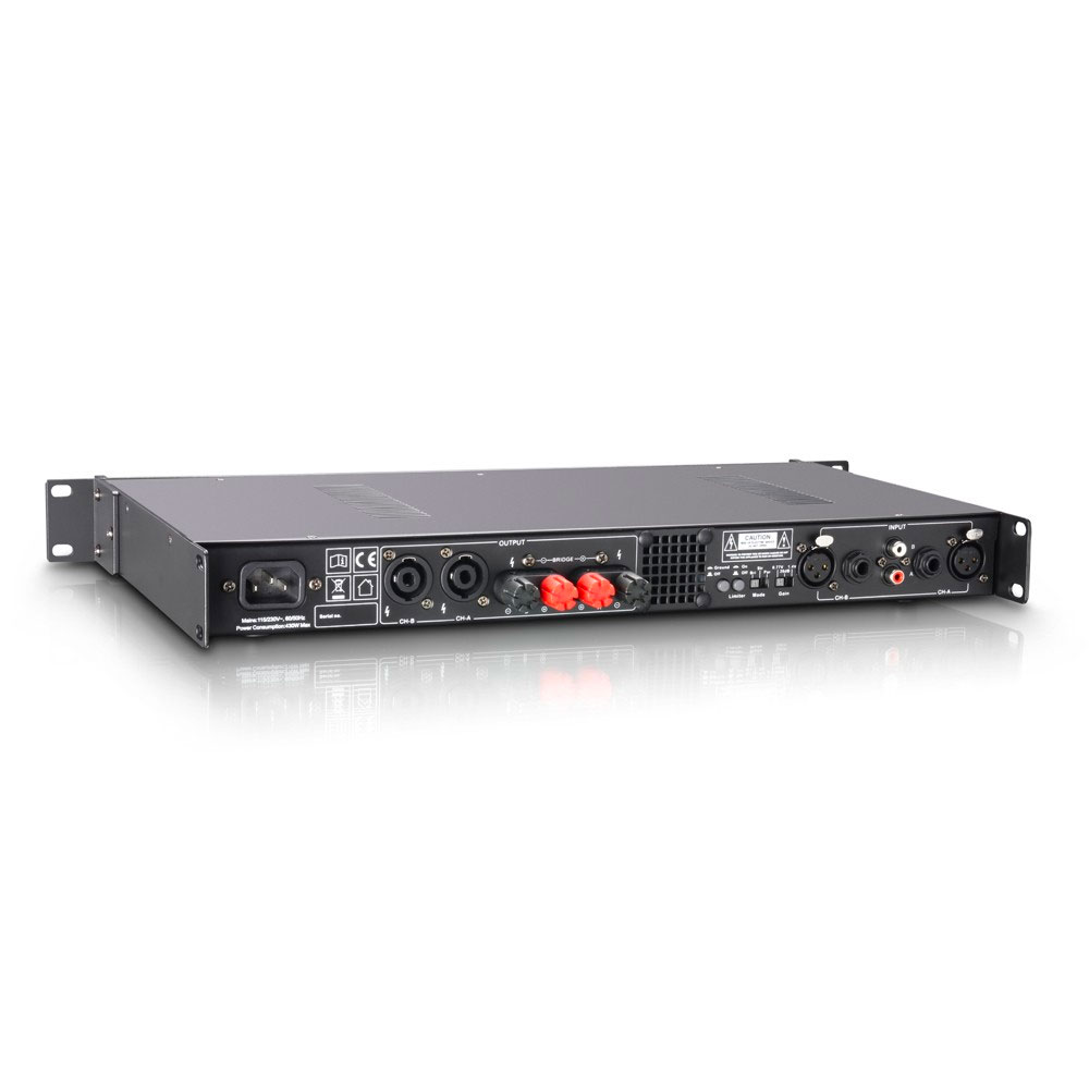 Amplificateur De Puissance LD Systems XS 400 - 2x200W Sous 4 Ohms, Classe D, Compact 1U - Pour Sono Mobile Ou Installation Fixe